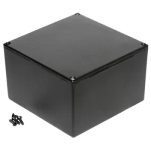Image of Hammond 1590KBK Diecast Enclosure Black (125 x 125 x 75mm)