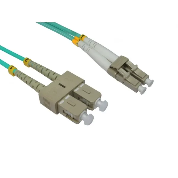 Image of Cables Direct 3m OM3 Fibre Optic Cable, LC-SC (Multi-Mode)
