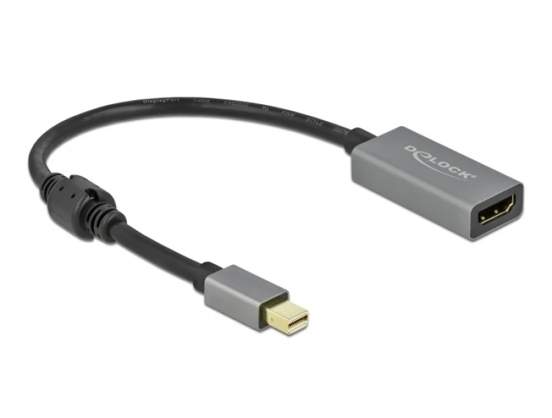 Image of DeLOCK Active mini DisplayPort 1.4 to HDMI Adapter 4K 60 Hz (HDR)