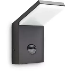 Image of Ideal Lux Style - LED 1 Light Outdoor Wall Light Anthracite IP54