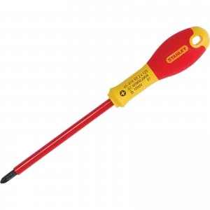 Image of Stanley FatMax VDE Insulated Pozi Screwdriver PZ2 125mm