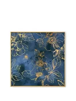 Image of Art For The Home Golden Blooms Framed Canvas