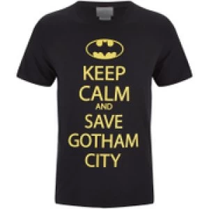 Image of DC Comics Mens Batman Keep Calm T-Shirt - Black - M