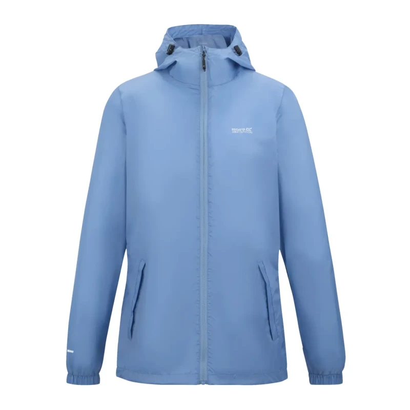Image of Regatta Womens 'Pack-It III' Waterproof Packaway Jacket in Light Blue Size: 16 Light Blue Female 16
