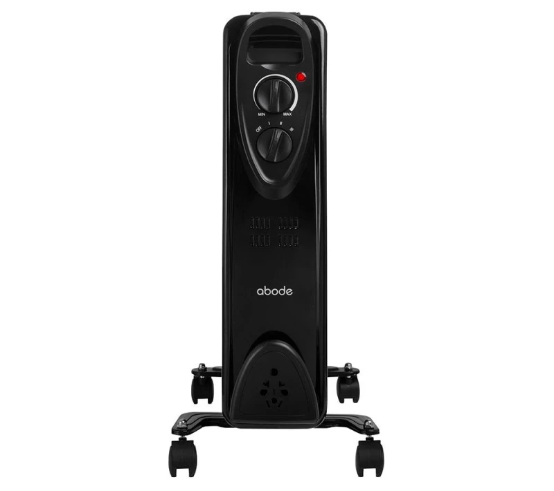 Image of ABODE AOFR9003B Portable Oil-Filled Radiator - Black 5056233839479