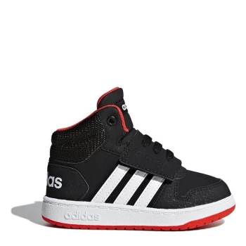 Image of adidas Hoops High Top Trainers Infant Boys - Black