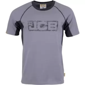 Image of Trade Work T-Shirt Grey & Black - Large - JCB