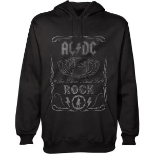 Image of AC/DC - Cannon Swig Unisex X-Large Pullover Hoodie - Black