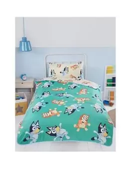 Image of Bluey and Bingo No Cover Needed Coverless Duvet and Pillowcase Set - Multi, Size Single
