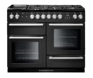 Image of Rangemaster NEX110DFFCB/C Nexus 110cm Dual Fuel Cooker, Charcoal Black