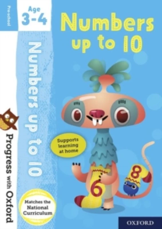 Image of Nicola Palin Progress with Oxford: Progress with Oxford: Numbers Age 3-4 - Prepare for School with Essential Maths Skills Book Multi unisex