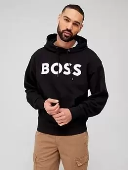 Image of BOSS WebasicHood Overhead Hoodie, Black Size M Men
