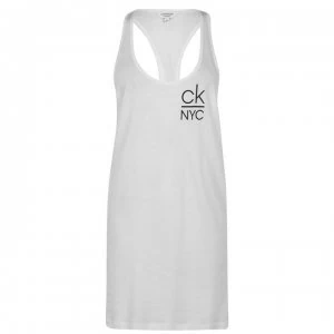 Image of Calvin Klein NYC Tank Dress - White YCD