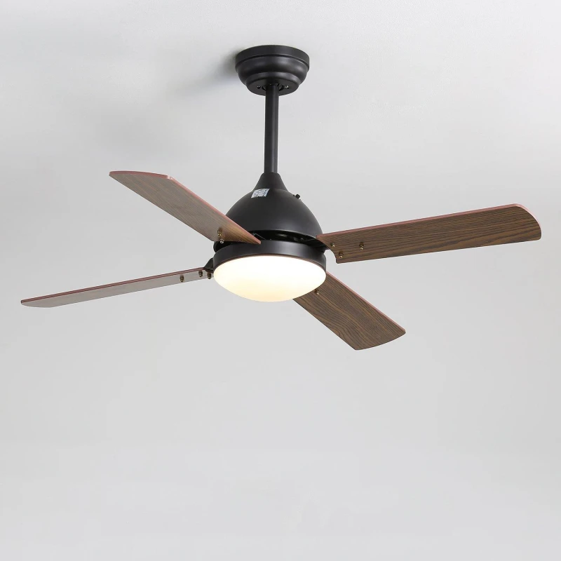 Image of Kabinet UK 4 Blade Ceiling Fan with Light for Indoor/Outdoor Brown unisex One size