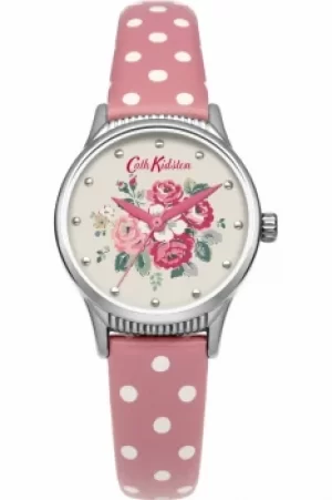 Image of Ladies Cath Kidston Forest Bunch Pink Spot Strap Watch CKL012PS