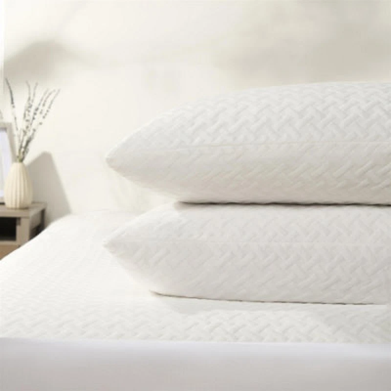 Image of OHS OHS Mattress Protector Cooling Topper Pillowcase Fitted Sheet Bed in White Size: Standard Pillow Case White Standard Pillow Case Unisex 50274342