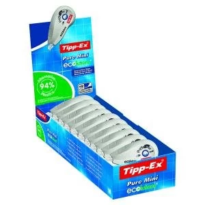 Image of Tipp-Ex Pure Mini Ecolutions Correction Roller Pack of 10 918467