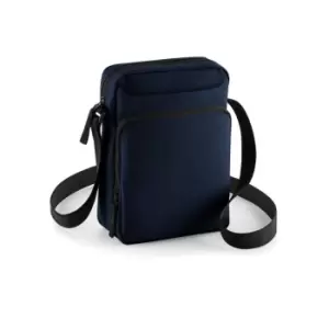Image of Bagbase Across Shoulder Strap Cross Body Bag (Pack Of 2) (One Size) (French Navy)
