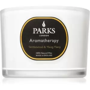 Image of Parks London Aromatherapy Sandalwood & Ylang Ylang Scented Candle 80g