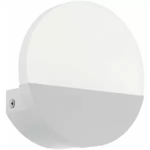 Image of Loops - Wall Light Colour White Shade Satined Plastic Bulb LED 1x4.5W Included