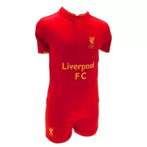 Image of Liverpool FC Childrens/Kids 2012/13 T Shirt And Short Set (3-6 Months) (Red)