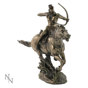 Image of Horseback Mohican Warrior Figurine