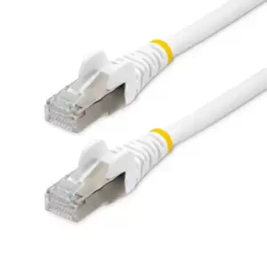 Image of StarTech.com 3m CAT6a Ethernet Cable - White - Low Smoke Zero...