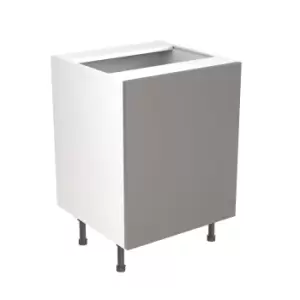Image of KitchenKIT Slab 60cm Base Sink Unit - Gloss Dust Grey