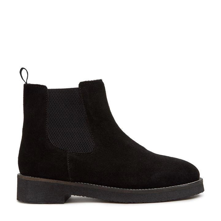 Image of Roberto Vianni Black Suede 'Pamiila' Chelsea Boots - 3
