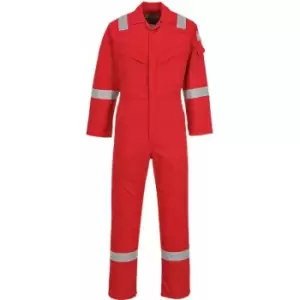 Image of Portwest FR50 Red Sz S Regular Flame Resistant Anti-Static Boiler Suit Coverall Overall