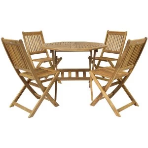 Image of Charles Bentley Hardwood Octagonal Garden Dining Set