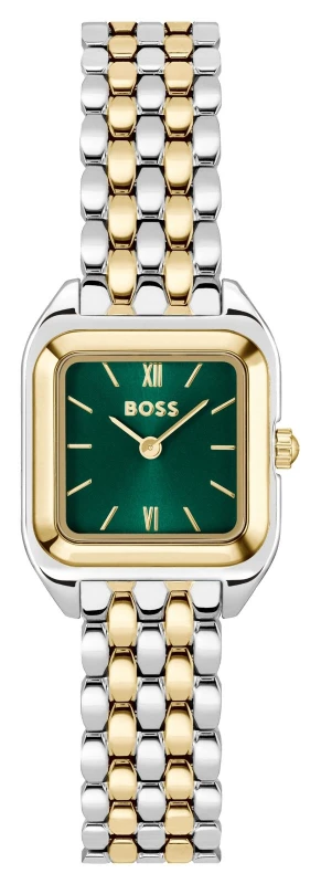 Image of BOSS 1502822 MAE PETITE (22mm) Green Dial / Two-Tone Watch