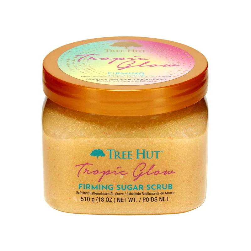 Image of Tree Hut Tropical Glow Firming Shea Sugar Scrub Yellow