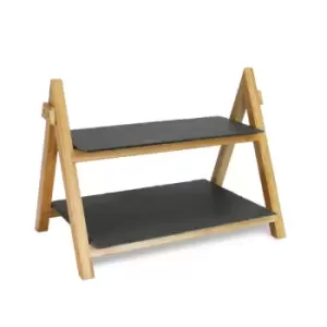 Image of 2 Tier Slate Cake Stand M&amp;W