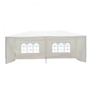 Image of OutSunny Party Gazebo White Water proof Outdoors 1140 mm x 250 mm x 220 mm