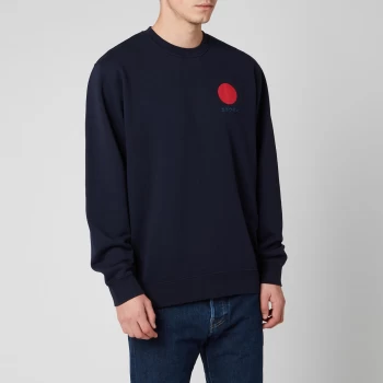 Image of Edwin Mens Japenese Sun Sweatshirt - Navy Blazer - M