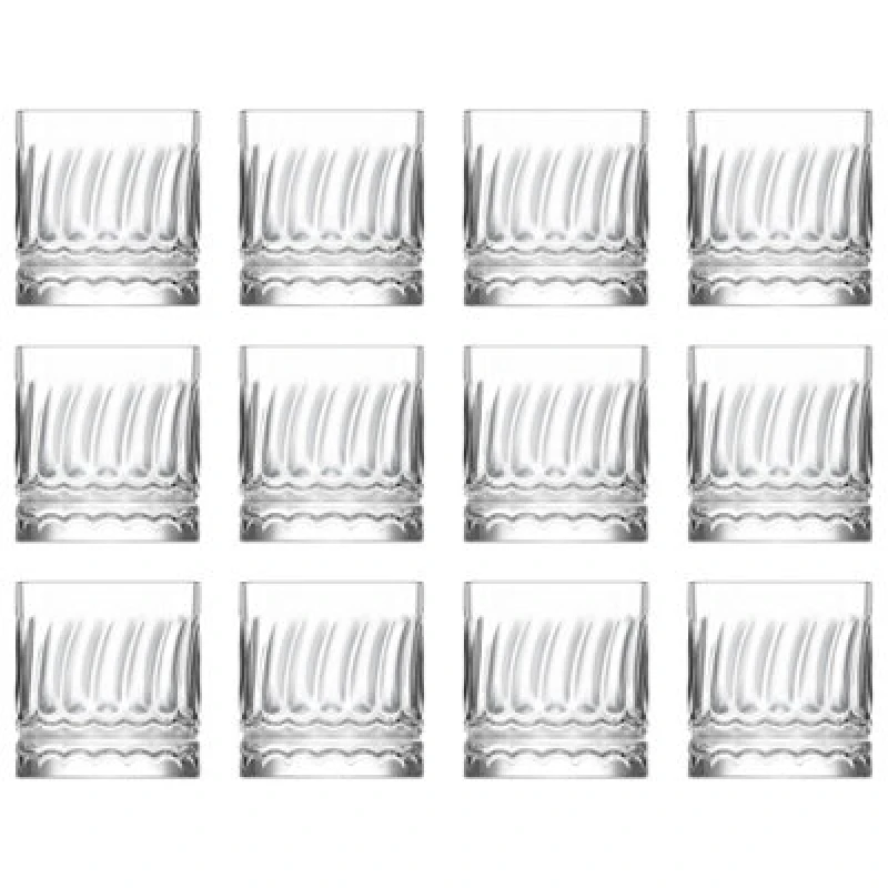 Image of Lav Wave Whisky Glasses - 330Ml - Pack Of 12