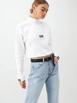 Image of Adidas Originals Cropped Sweat - White