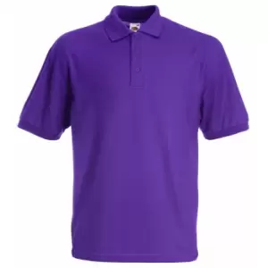 Image of Fruit Of The Loom Childrens/Kids Unisex 65/35 Pique Polo Shirt (9-11) (Purple)