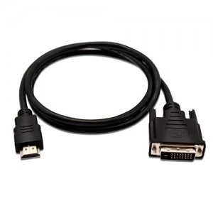 Image of V7 Black Video Cable HDMI Male to DVI-D Male 1m 3.3ft