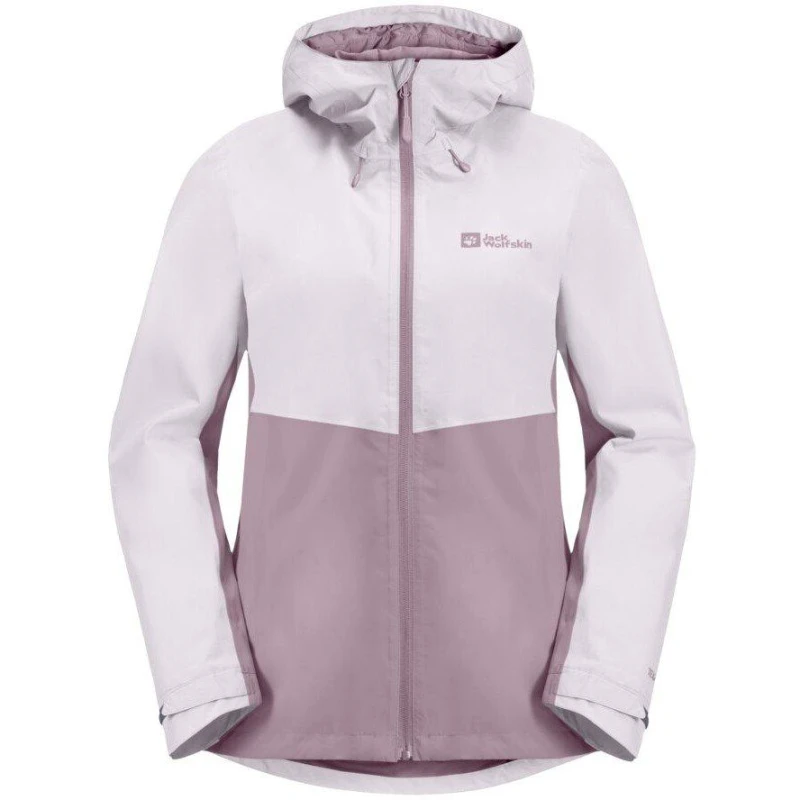 Image of Jack Wolfskin Womens Waterproof Shaped Fit Jacket Pale Lavendar female 10 (S)