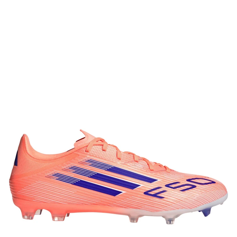 Image of adidas F50 League Adults Firm Ground Football Boots Orange/Blue male 6 (39.3)