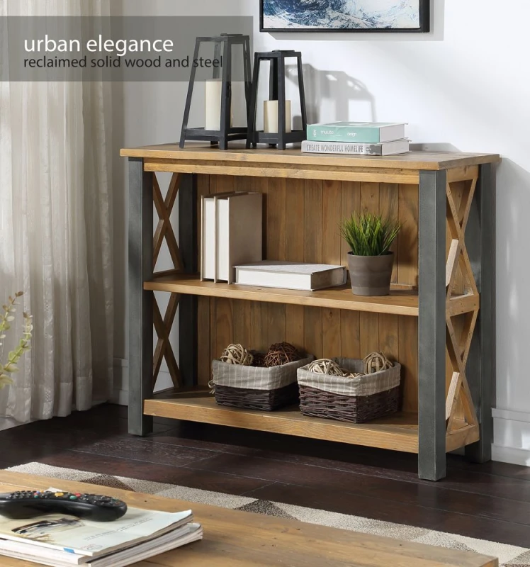 Image of Baumhaus Urban Elegance - Reclaimed Low Bookcase in Light Brown Light Brown Unisex