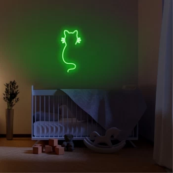 Image of Cat - Green Green Wall Lamp