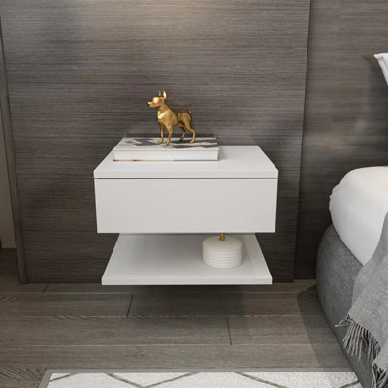 Image of Decorotika Vivid Nightstand Bedside Table With Storage