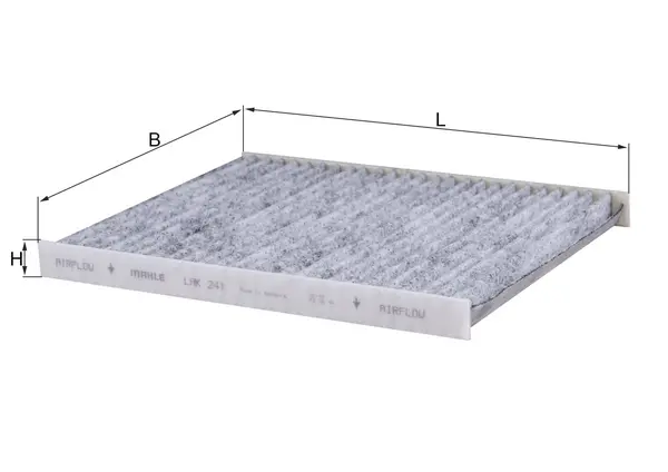 Image of Mahle Cabin air filter element with activated carbon Lak241 70383771