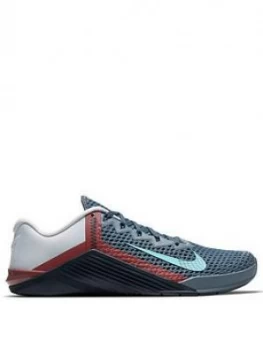 Image of Nike Metcon 6 - Blue/Grey, Blue/Grey, Size 10, Men
