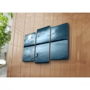 Image of 3NATPAT-10 Multicolor Decorative Canvas Painting (3 Pieces)