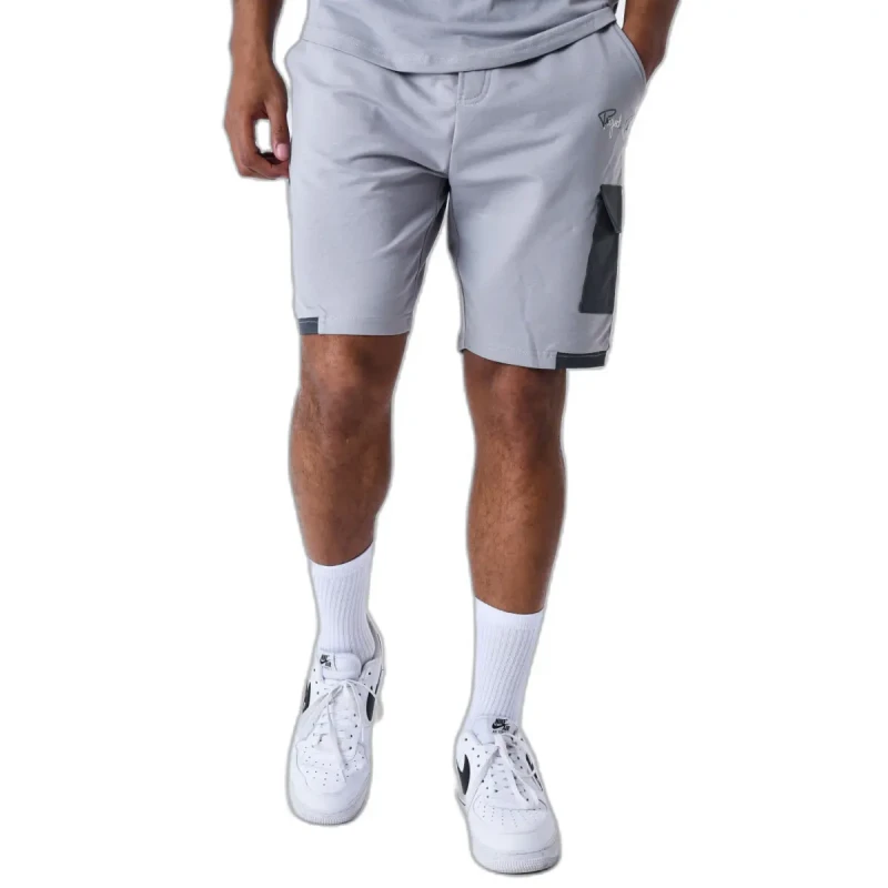 Image of Project X Paris Shorts with contrasting logo band Project X Paris Gris Male S