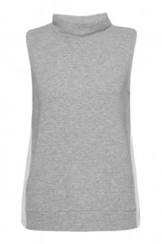 Image of French Connection Sudan Sunray Sleeveless Jumper Light Grey